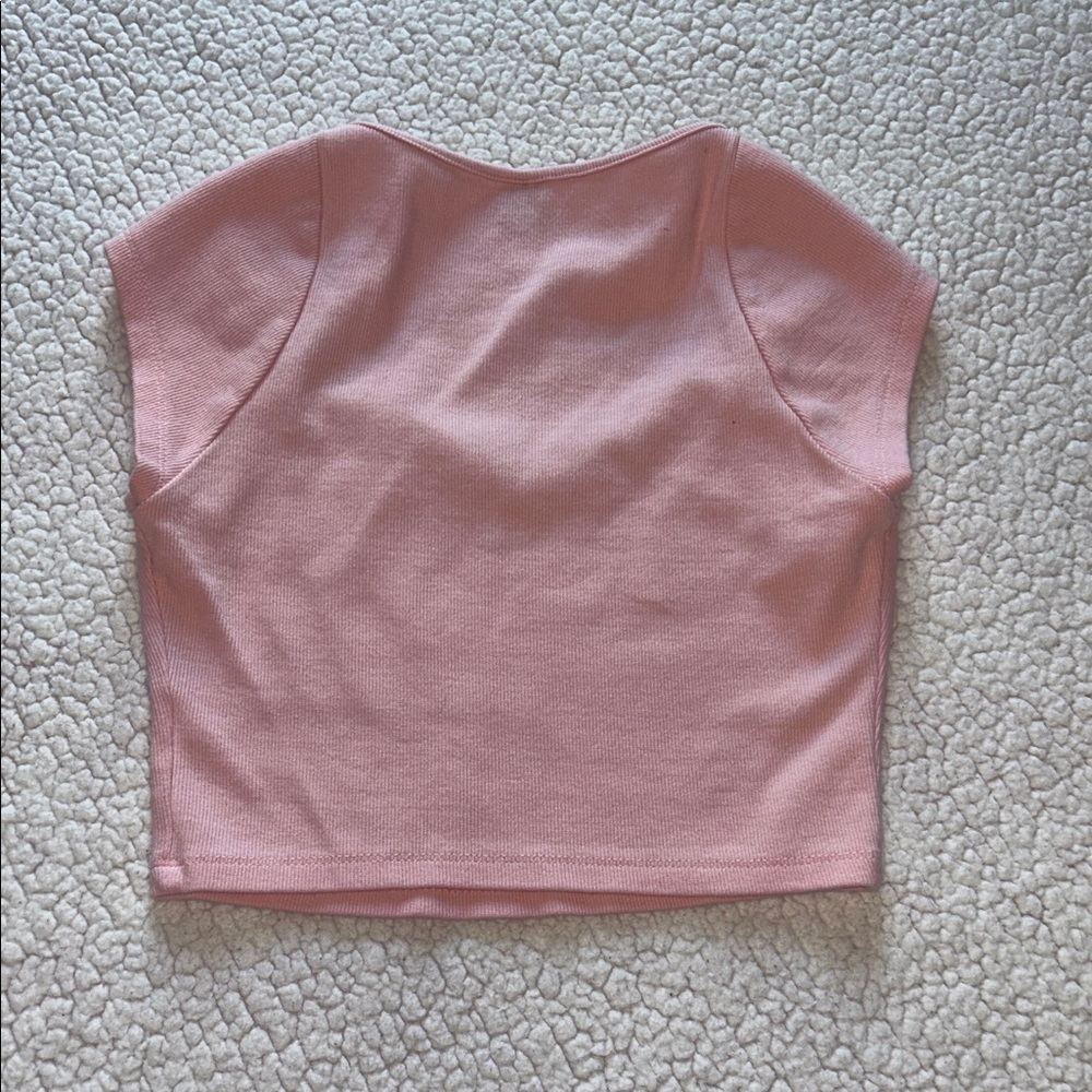 Bundle 7 pieces SHEIN Pink & Gray Mixed Styles Crop Top Set - Picture 5 of 15